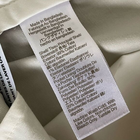 J.CREW Pants Men 33 x 30 Straight Fit Chino NEW Beige Cotton Blend H3186 - Picture 12 of 15